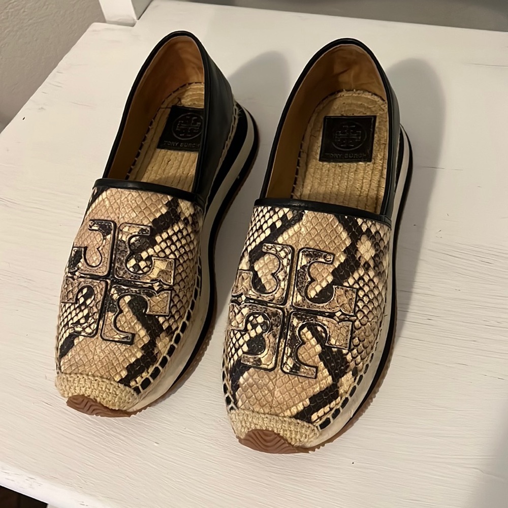 Tory Burch snakeskin espadrilles